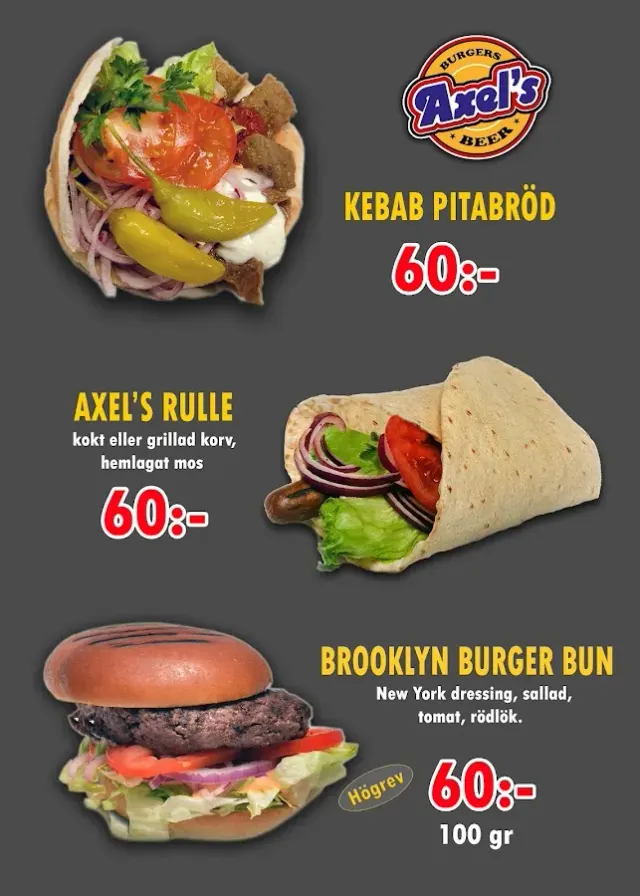 BookNoFees : Snack – Axel's Grill – Stockholm – Axel's Grill, photo n° 2