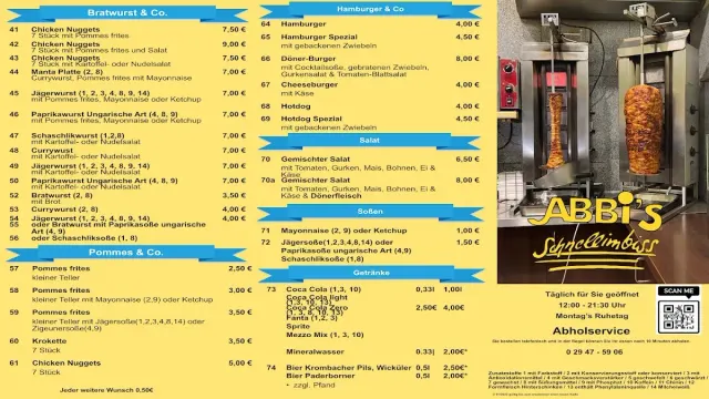 BookNoFees : Restaurant – Abbis Imbiß – Anröchte – Snack Abbis, photo n° 2