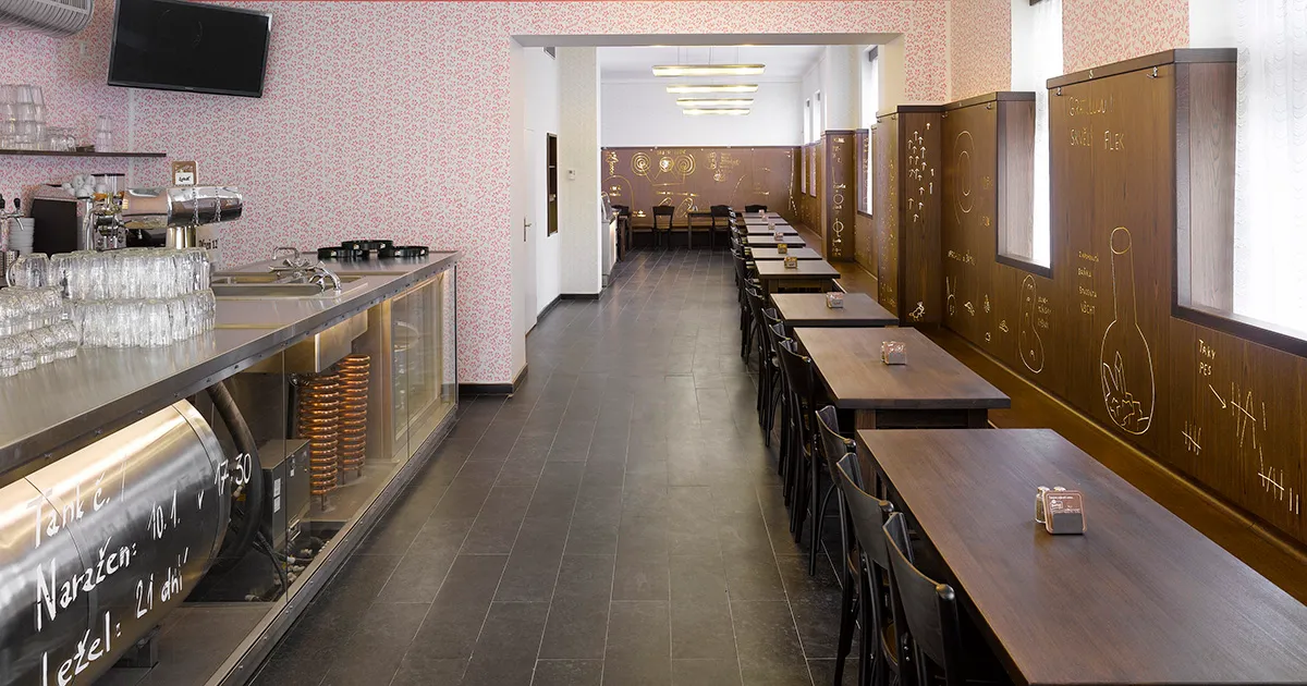 BookNoFees : Restaurant – Lokál U Zavadilů – Prague – Le bar « U Zavadilů », photo n° 1