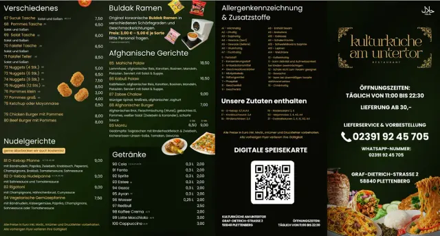 BookNoFees : Restaurant – Kulturküche am Untertor – Plettenberg – Cuisine culturelle à l'Untertor, photo n° 2