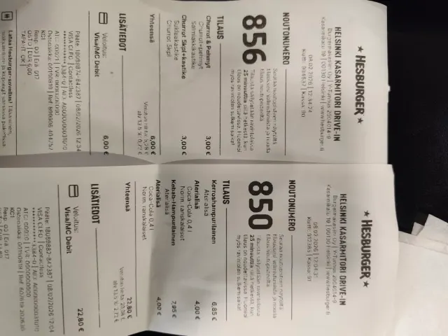 BookNoFees : Snack – Hesburger – Helsinki – Hesburger, photo n° 3