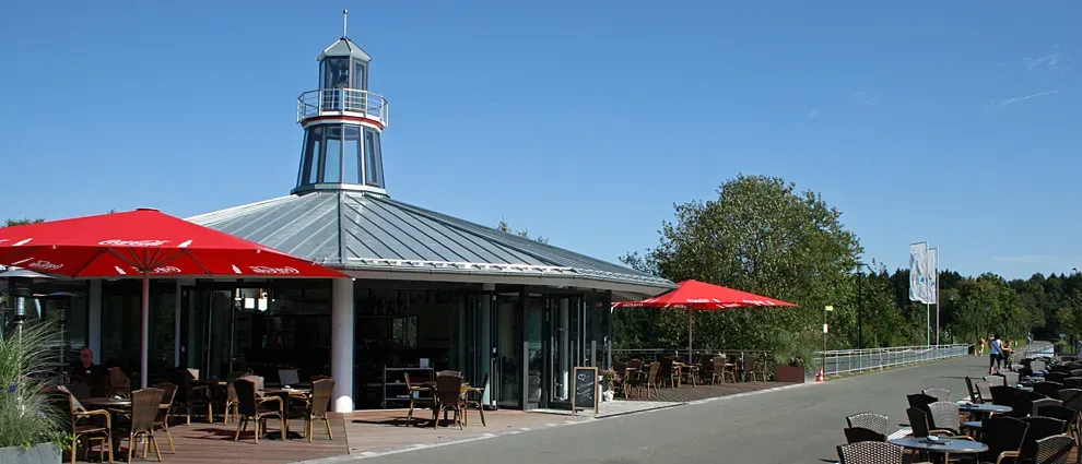 BookNoFees : Restaurant – Leuchtturm am Biggesee – Attendorn – Phare du lac Biggesee, photo n° 1