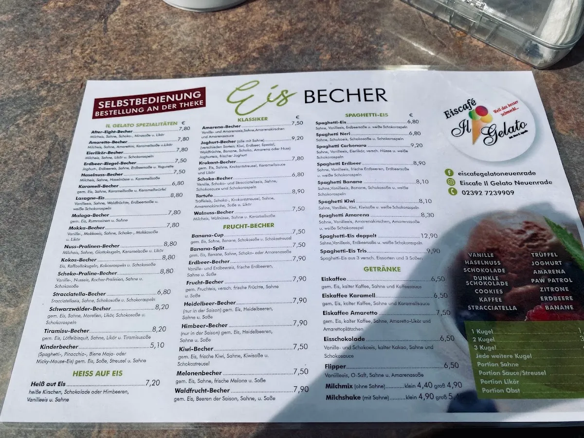 BookNoFees : Restaurant – Eiscafé Il Gelato – Neuenrade – Eiscafé Il Gelato, photo n° 1