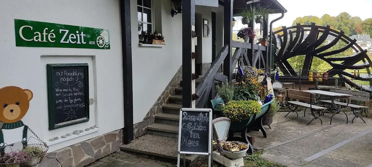 BookNoFees : Restaurant – Café Zeit am Wasserrad – Schmallenberg – Café Zeit près de la roue à eau, photo n° 1