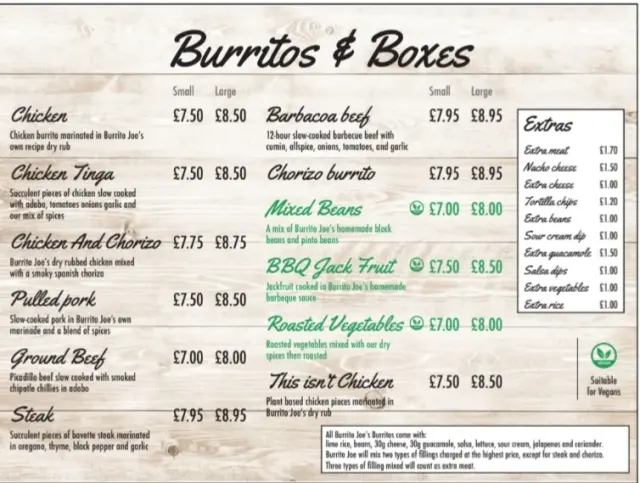 BookNoFees : Snack – Burrito Joe – London – Burrito Joe, photo n° 2