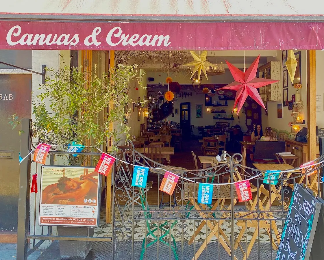 BookNoFees : Restaurant – Canvas & Cream – London – Toile et crème, photo n° 1