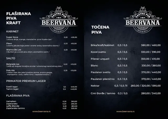 BookNoFees : Restaurant – Beervana gastro pub – Belgrade – Beervana, un gastro-pub, photo n° 2