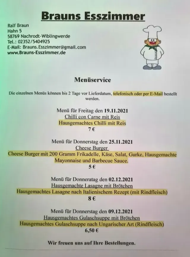 BookNoFees : Restaurant – Brauns Esszimmer – Nachrodt-Wiblingwerde – La salle à manger de Braun, photo n° 2
