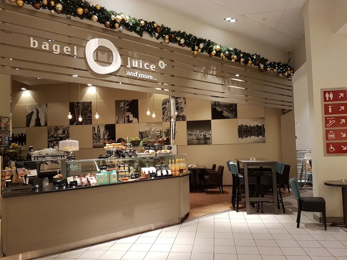 BookNoFees : Café – Bagel & Juice – Oslo – Bagel & Jus de fruits, photo n° 1