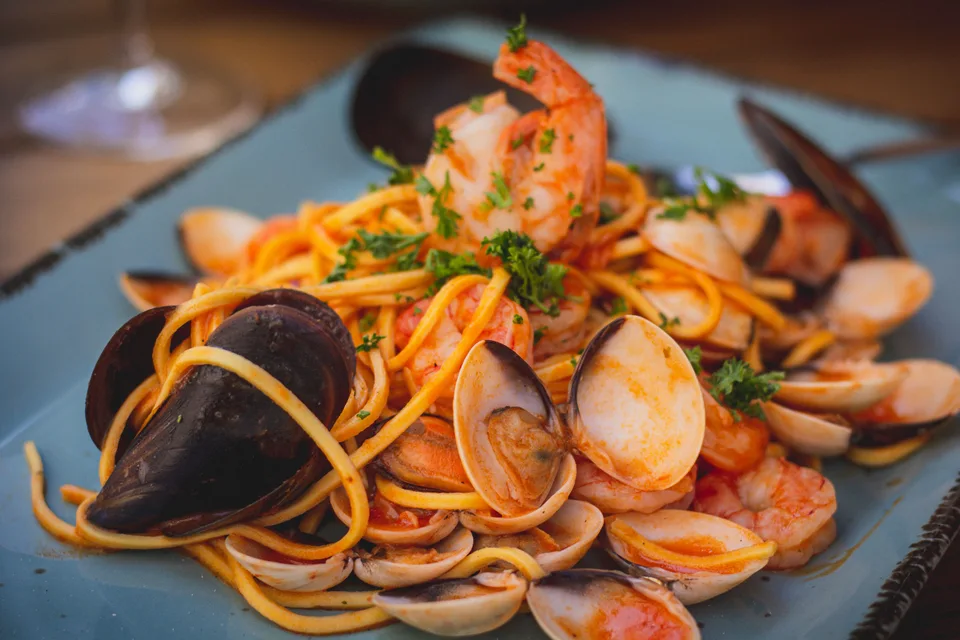BookNoFees: Photo d’illustration : Spaghettis aux fruits de mer